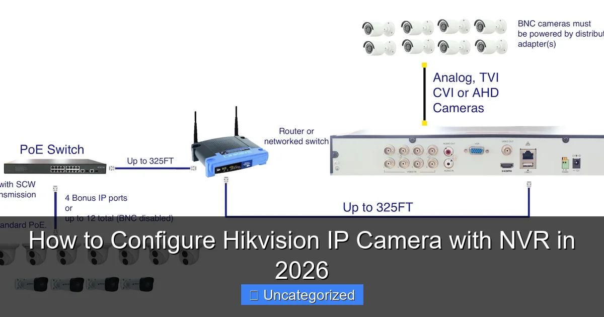 How to Configure Hikvision IP Camera with NVR in 2026