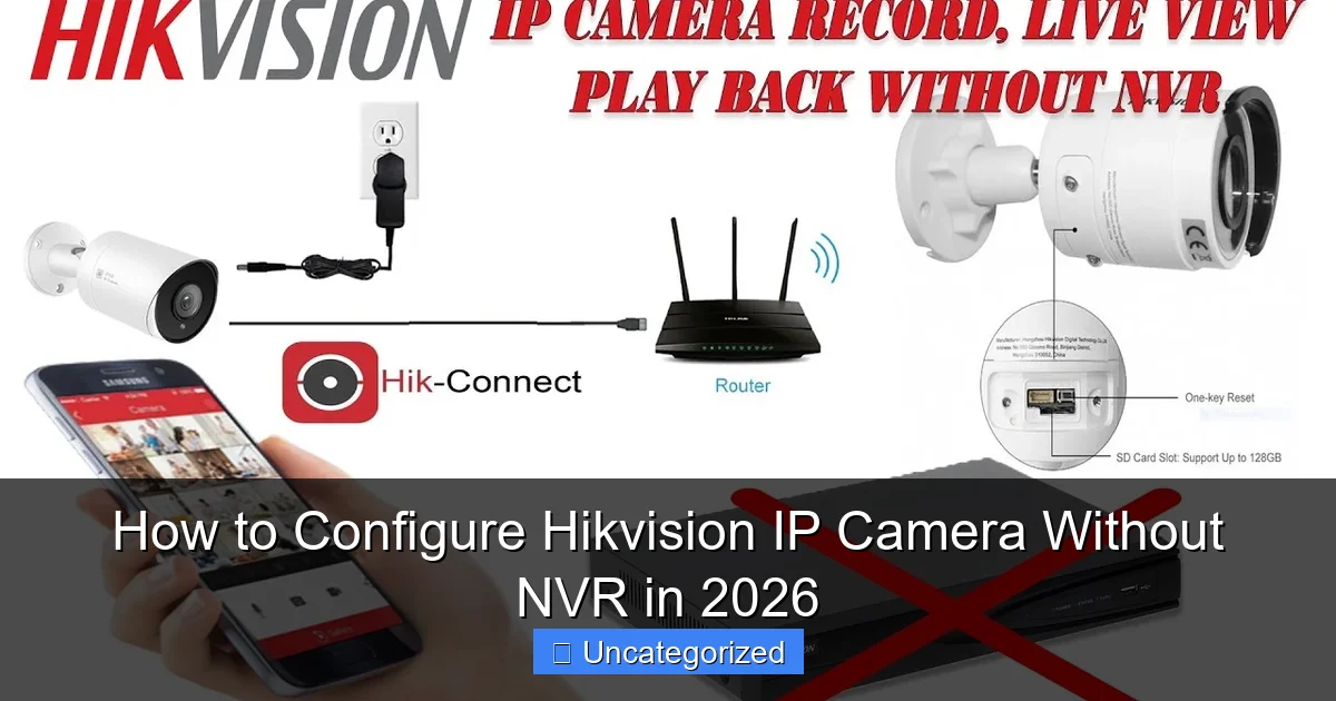 How to Configure Hikvision IP Camera Without NVR in 2026