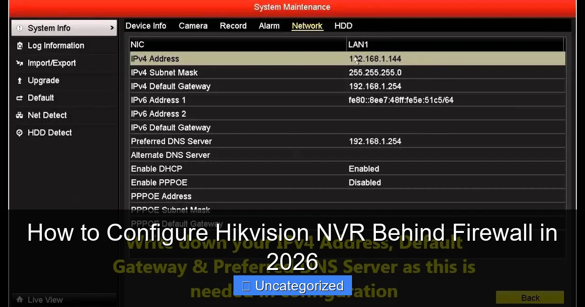 How to Configure Hikvision NVR Behind Firewall in 2026