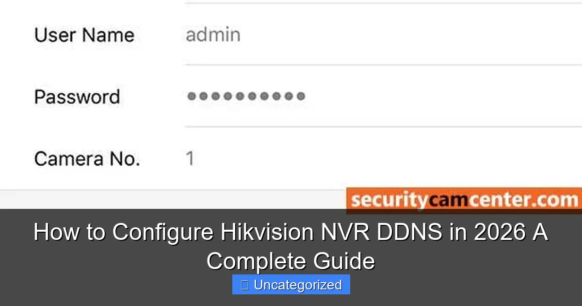 How to Configure Hikvision NVR DDNS in 2026 A Complete Guide