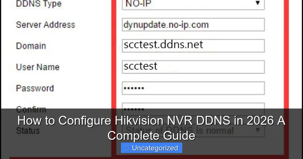 How to Configure Hikvision NVR DDNS in 2026 A Complete Guide