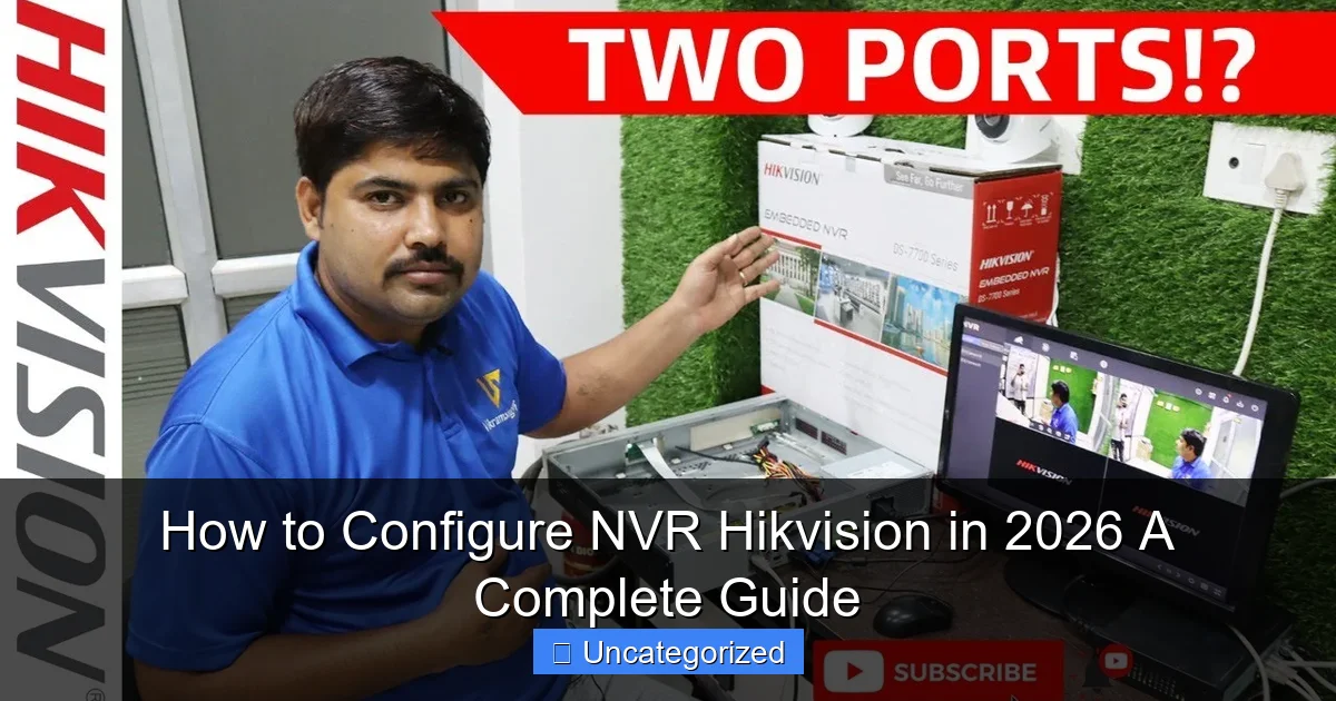 How to Configure NVR Hikvision in 2026 A Complete Guide