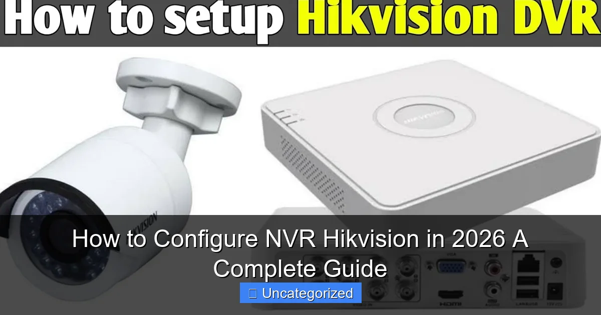 How to Configure NVR Hikvision in 2026 A Complete Guide