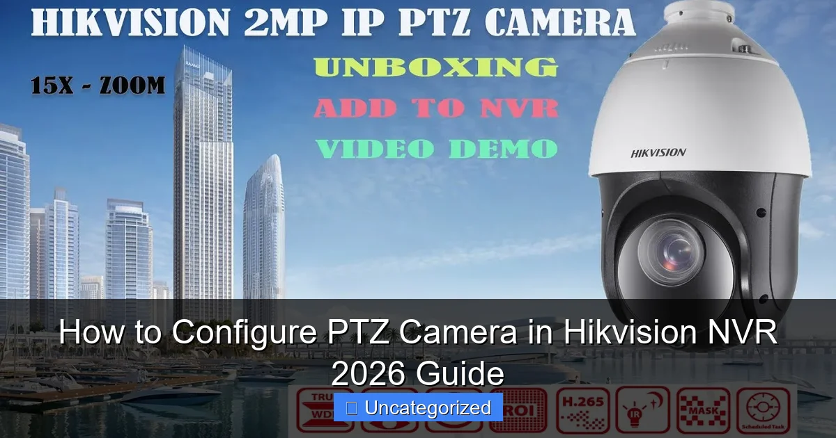 How to Configure PTZ Camera in Hikvision NVR 2026 Guide