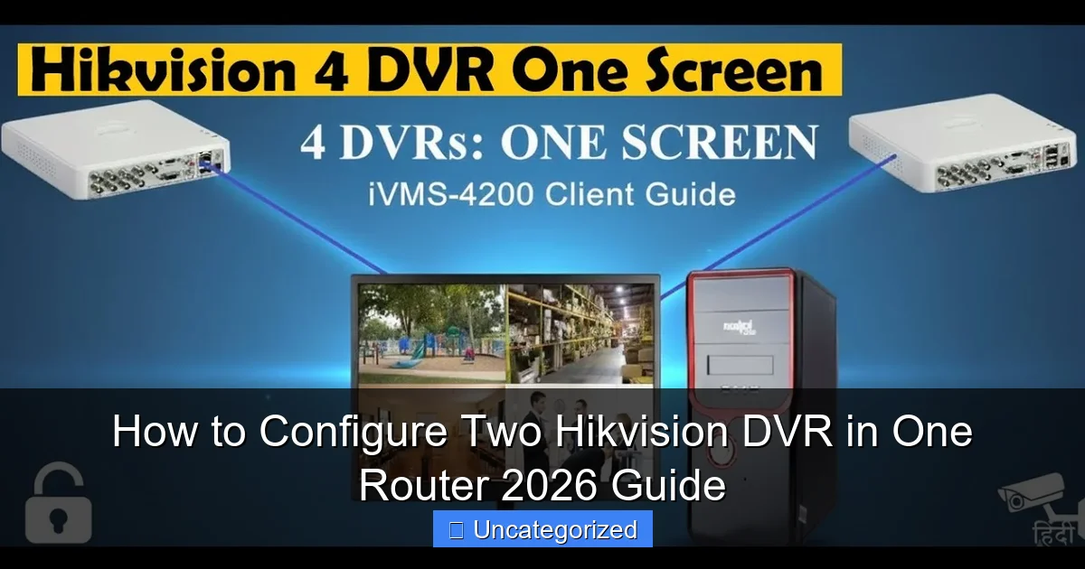 How to Configure Two Hikvision DVR in One Router 2026 Guide