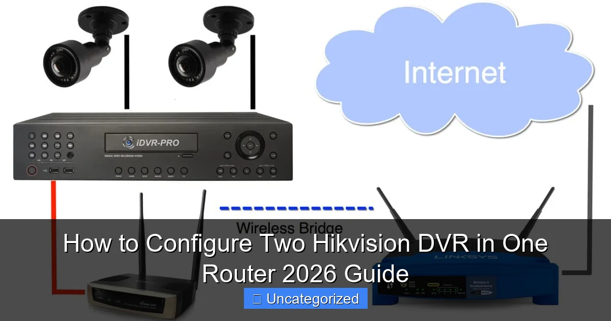 How to Configure Two Hikvision DVR in One Router 2026 Guide