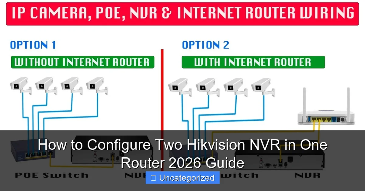 How to Configure Two Hikvision NVR in One Router 2026 Guide