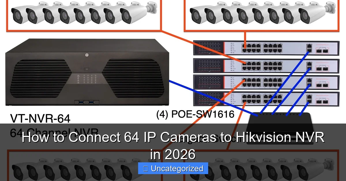 How to Connect 64 IP Cameras to Hikvision NVR in 2026