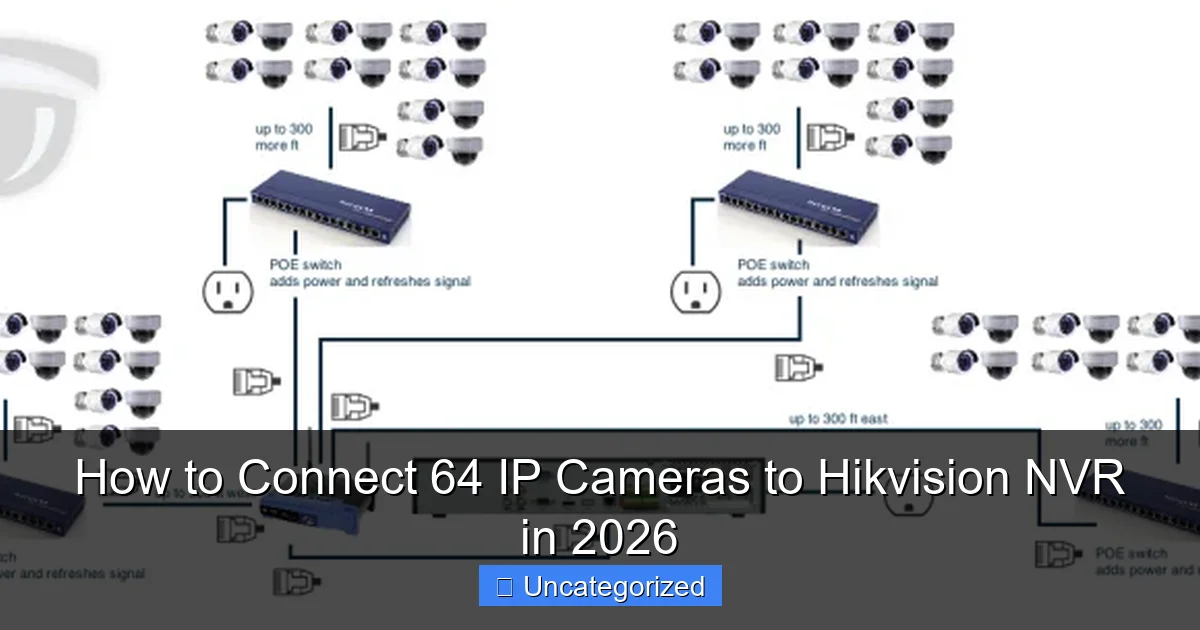 How to Connect 64 IP Cameras to Hikvision NVR in 2026