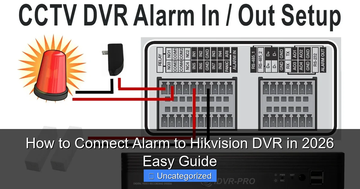 How to Connect Alarm to Hikvision DVR in 2026 Easy Guide