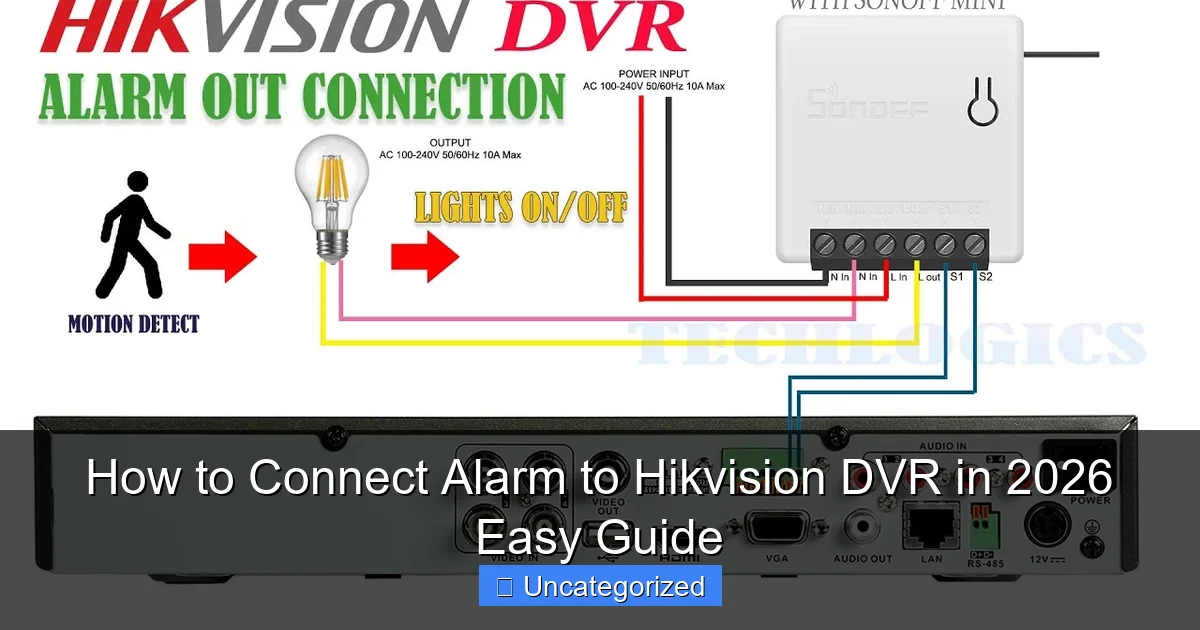 How to Connect Alarm to Hikvision DVR in 2026 Easy Guide