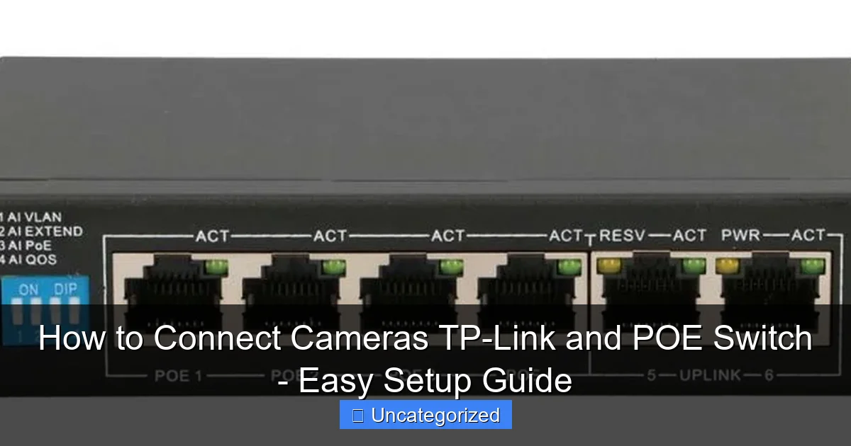 How to Connect Cameras TP-Link and POE Switch - Easy Setup Guide