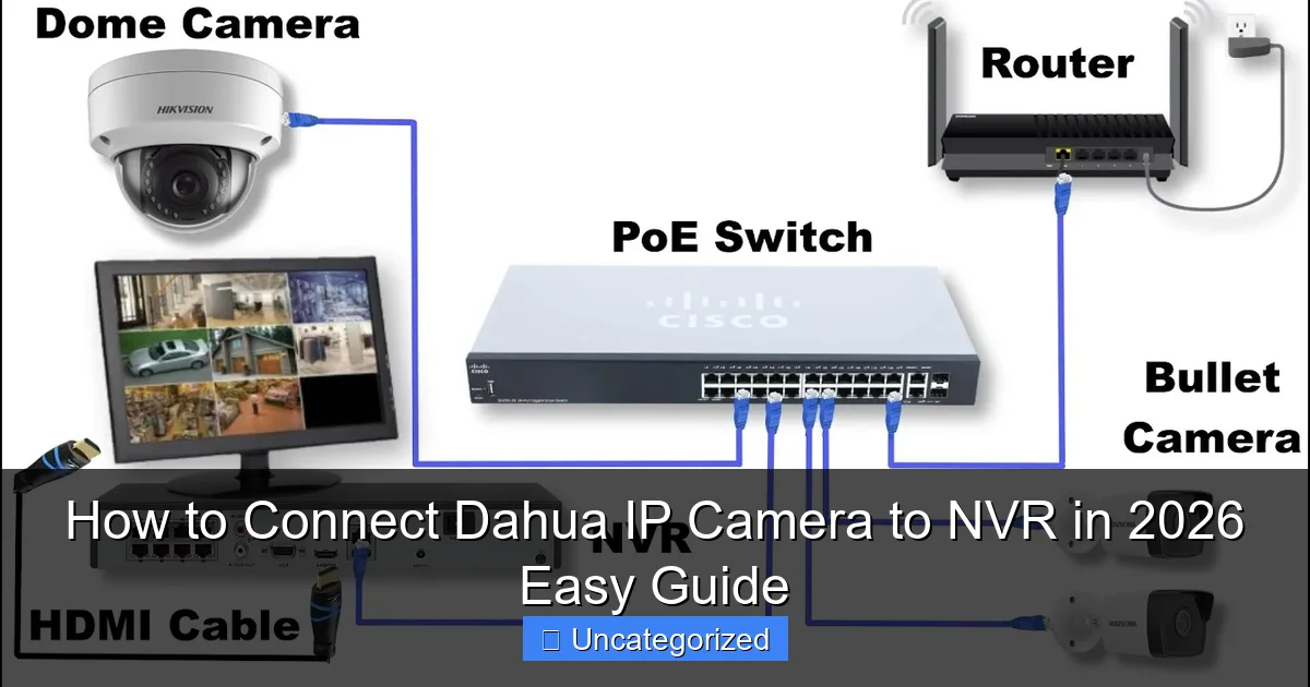How to Connect Dahua IP Camera to NVR in 2026 Easy Guide