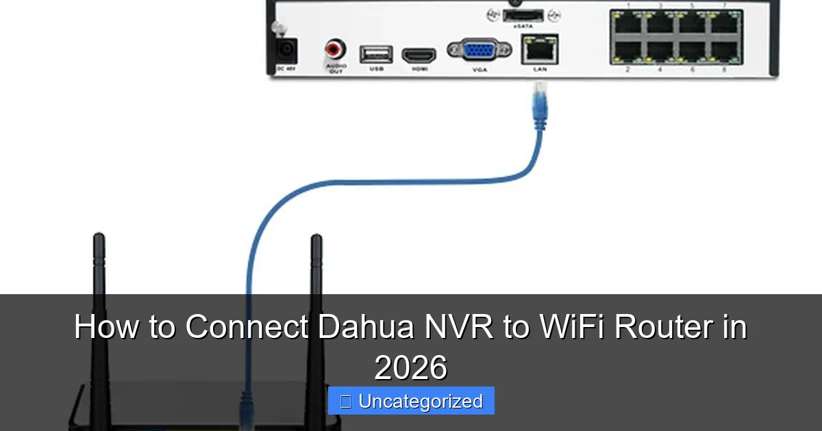 How to Connect Dahua NVR to WiFi Router in 2026