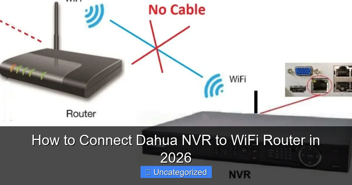 How to Connect Dahua NVR to WiFi Router in 2026