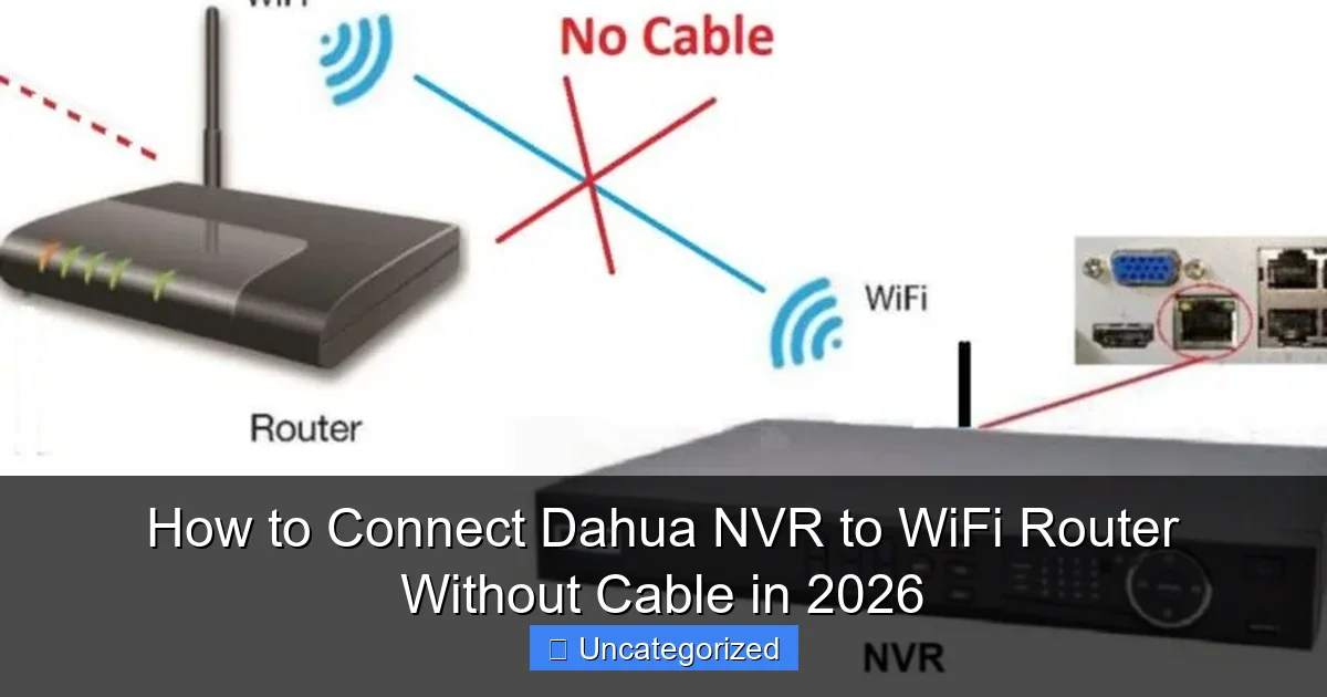 How to Connect Dahua NVR to WiFi Router Without Cable in 2026