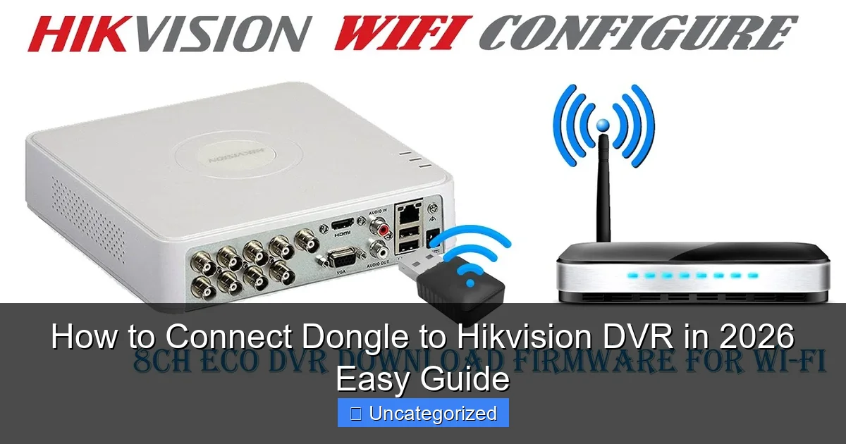 How to Connect Dongle to Hikvision DVR in 2026 Easy Guide