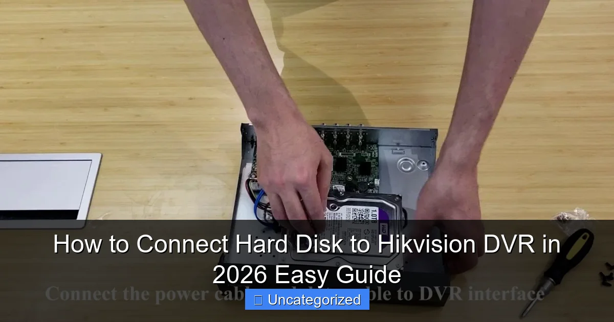 How to Connect Hard Disk to Hikvision DVR in 2026 Easy Guide