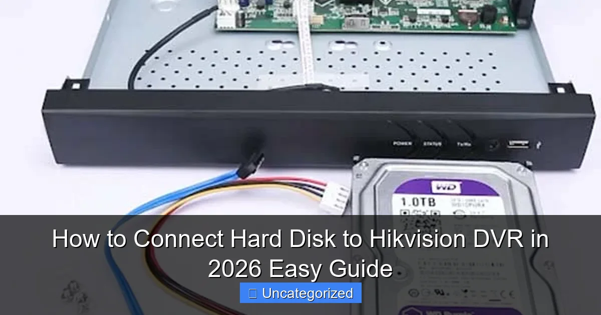 How to Connect Hard Disk to Hikvision DVR in 2026 Easy Guide