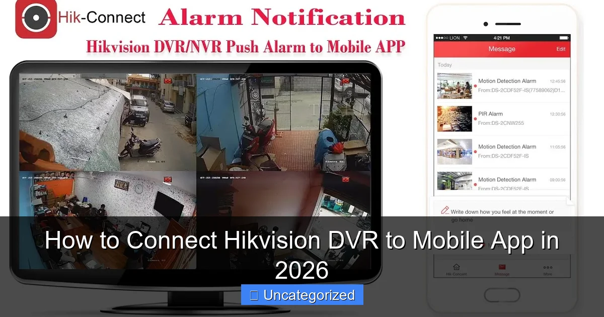 How to Connect Hikvision DVR to Mobile App in 2026
