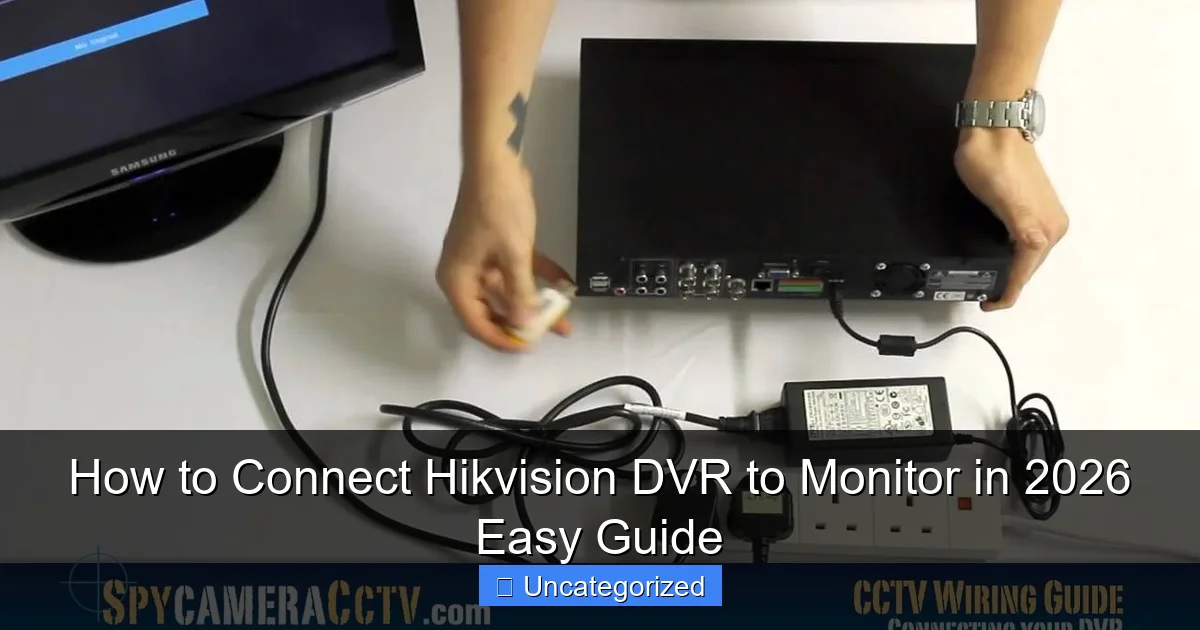 How to Connect Hikvision DVR to Monitor in 2026 Easy Guide