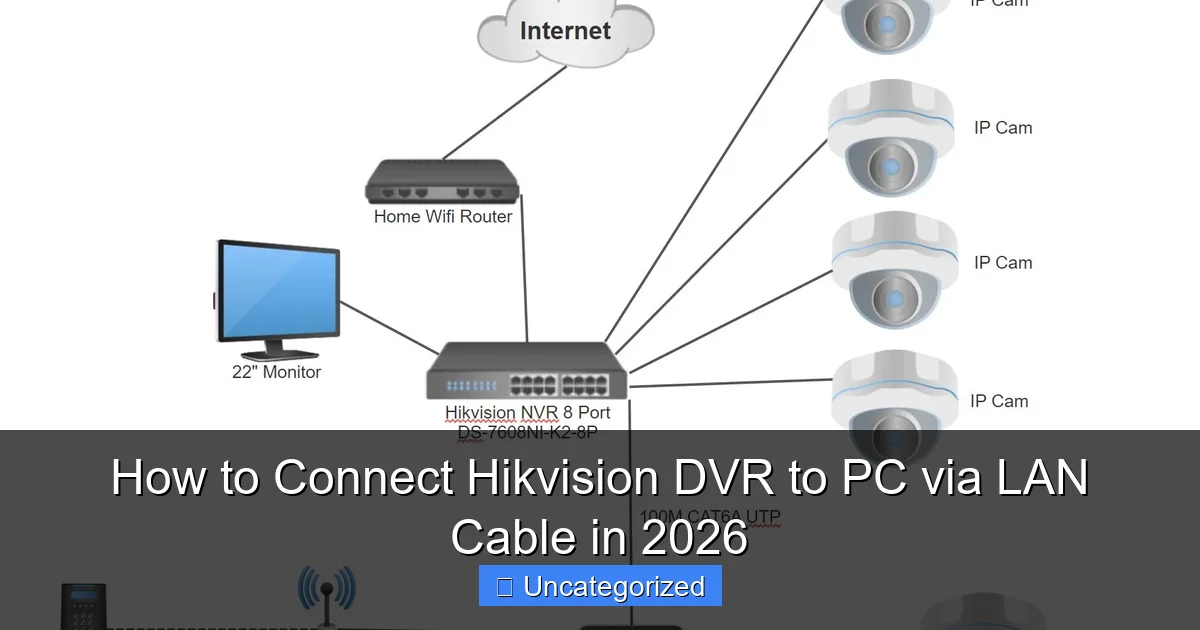 How to Connect Hikvision DVR to PC via LAN Cable in 2026