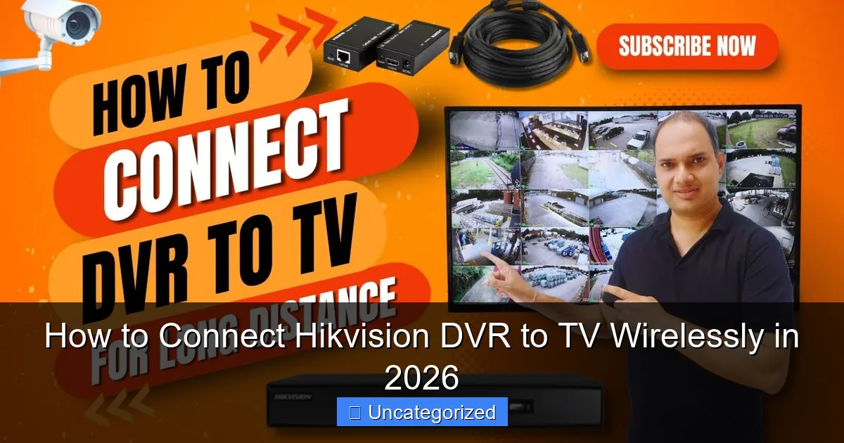How to Connect Hikvision DVR to TV Wirelessly in 2026