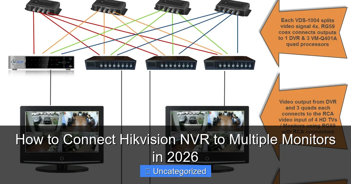 How to Connect Hikvision NVR to Multiple Monitors in 2026