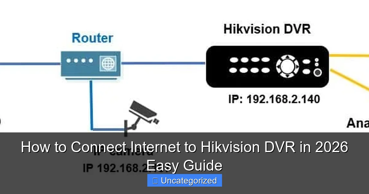 How to Connect Internet to Hikvision DVR in 2026 Easy Guide