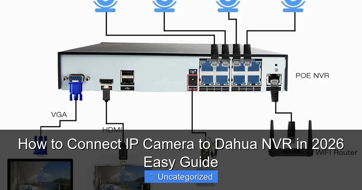 How to Connect IP Camera to Dahua NVR in 2026 Easy Guide