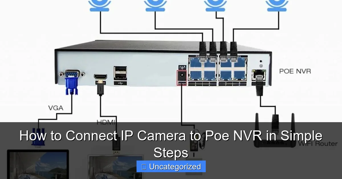 How to Connect IP Camera to Poe NVR in Simple Steps