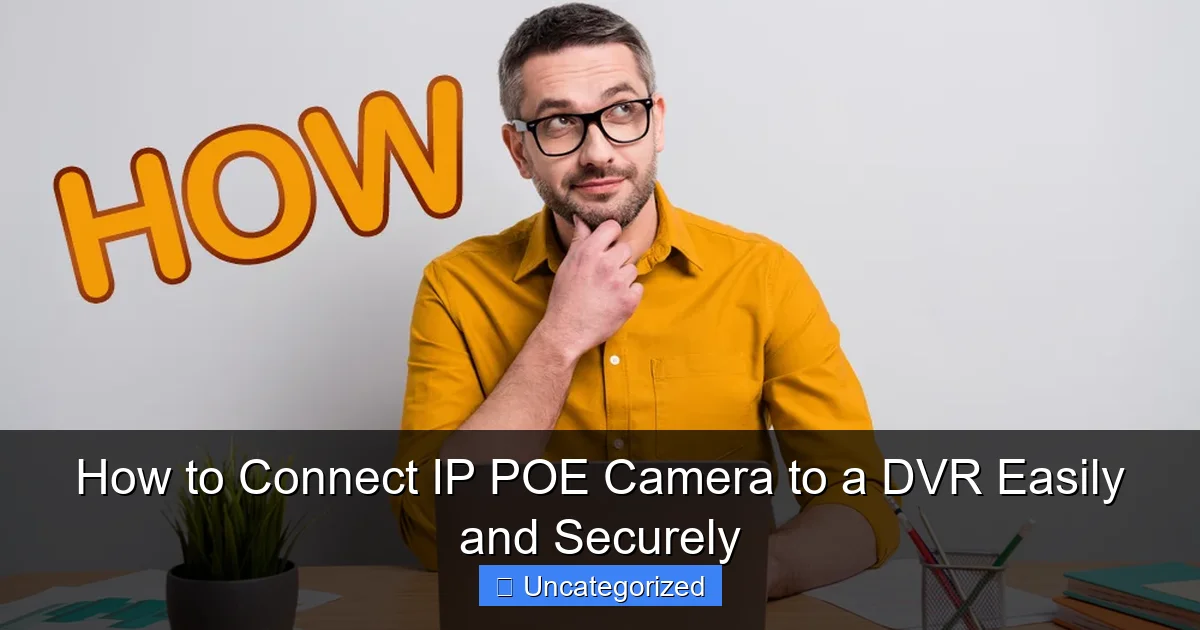 How to Connect IP POE Camera to a DVR Easily and Securely