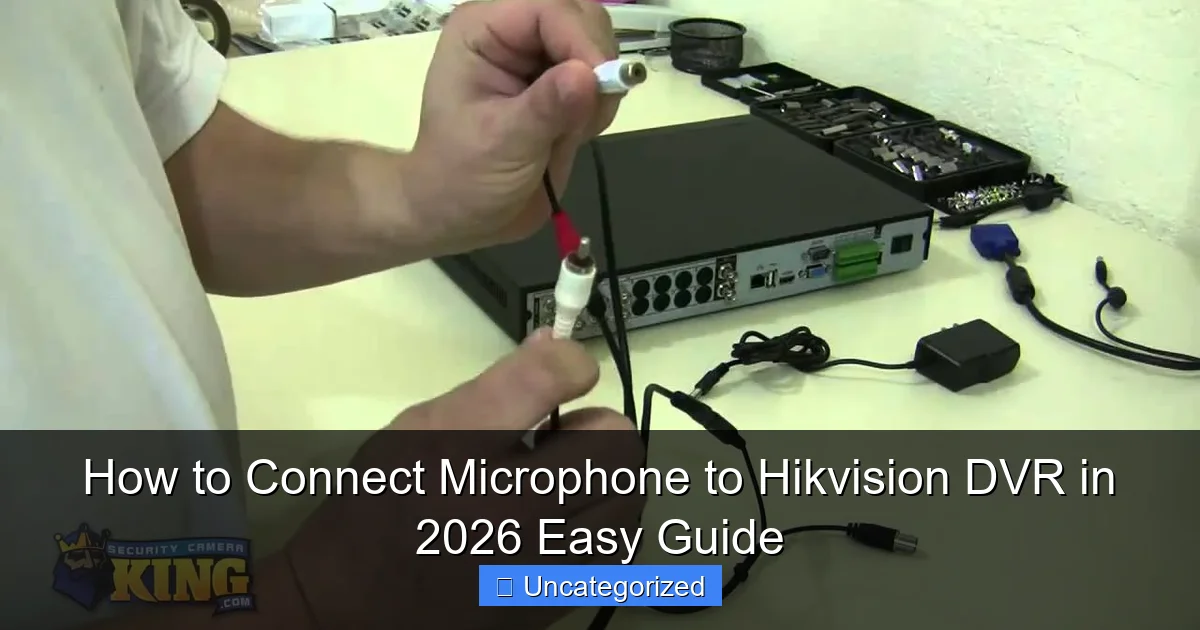 How to Connect Microphone to Hikvision DVR in 2026 Easy Guide