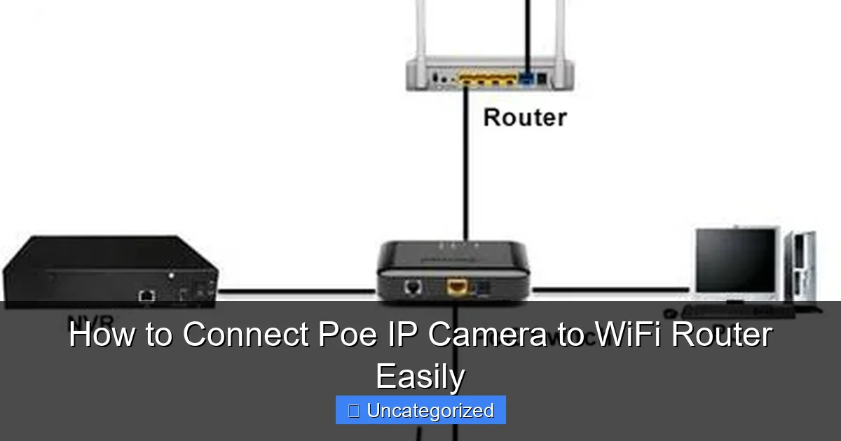 How to Connect Poe IP Camera to WiFi Router Easily