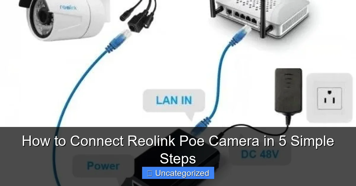 How to Connect Reolink Poe Camera in 5 Simple Steps