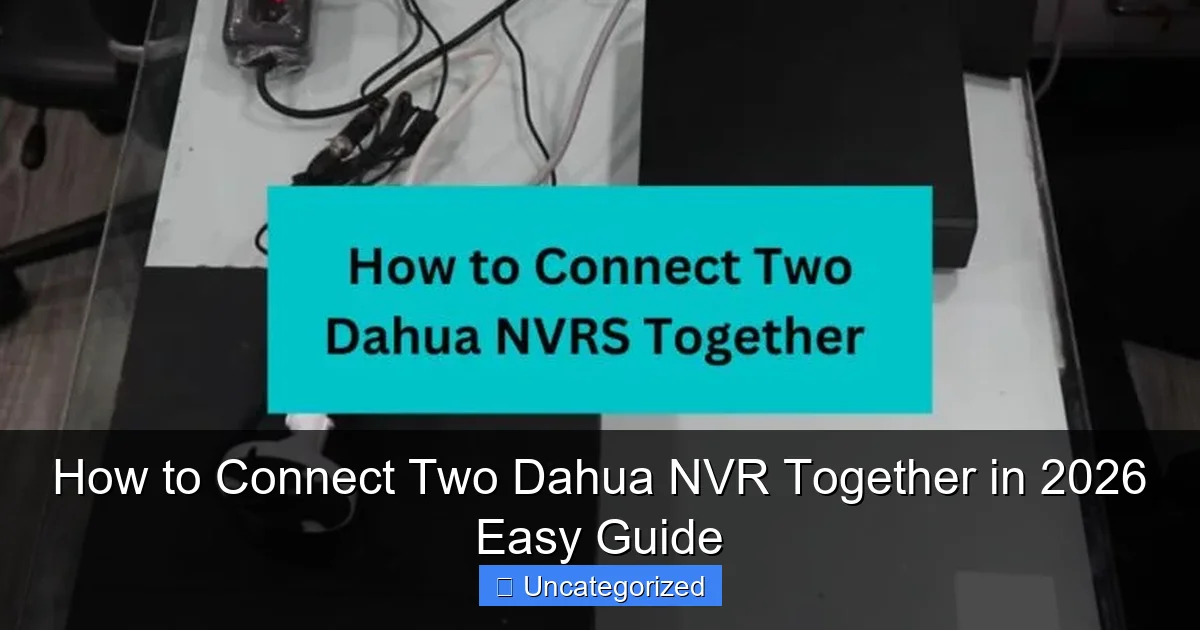 How to Connect Two Dahua NVR Together in 2026 Easy Guide