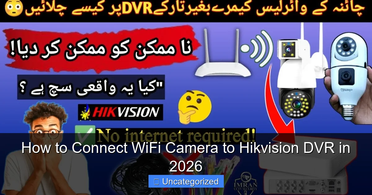 How to Connect WiFi Camera to Hikvision DVR in 2026