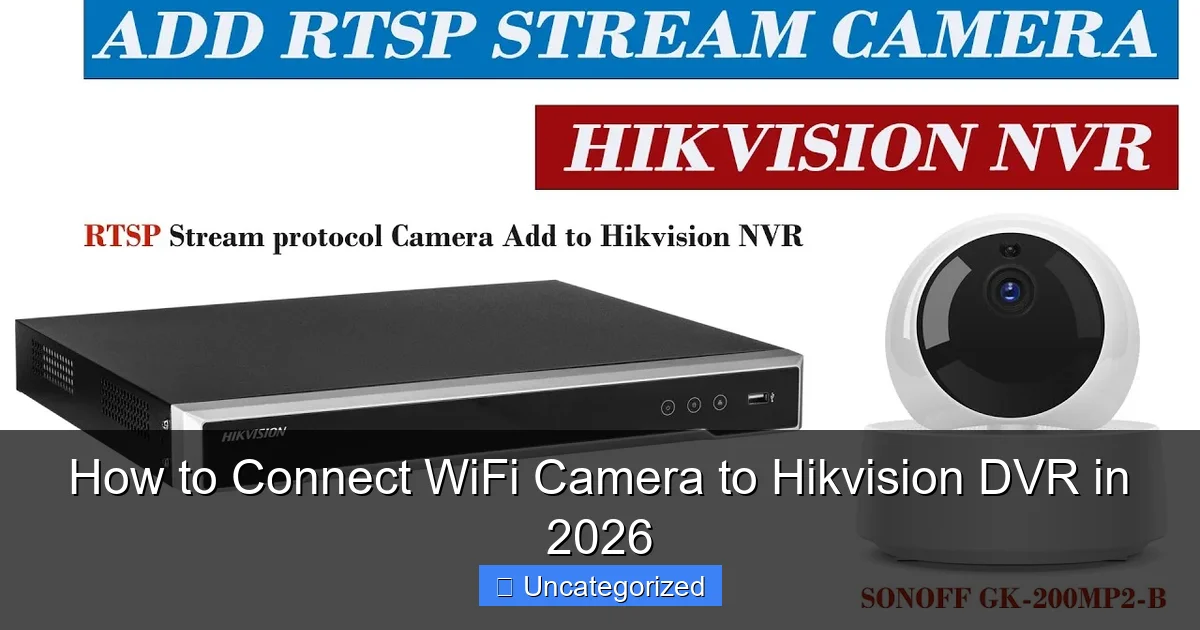 How to Connect WiFi Camera to Hikvision DVR in 2026