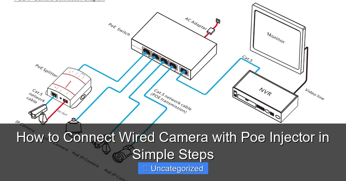 How to Connect Wired Camera with Poe Injector in Simple Steps