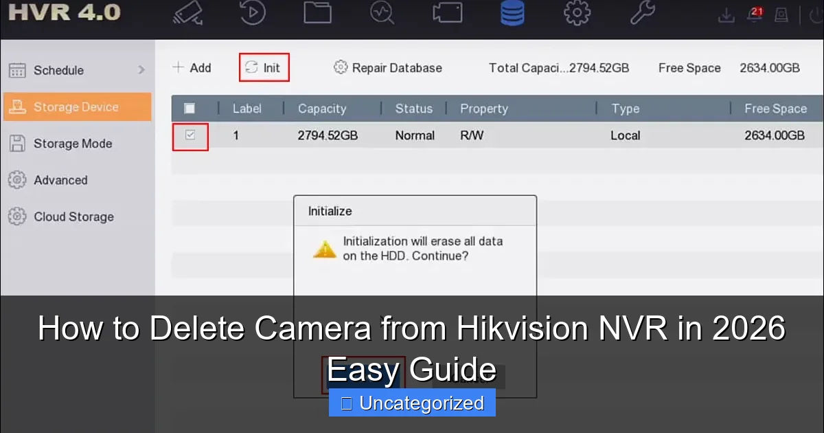 How to Delete Camera from Hikvision NVR in 2026 Easy Guide