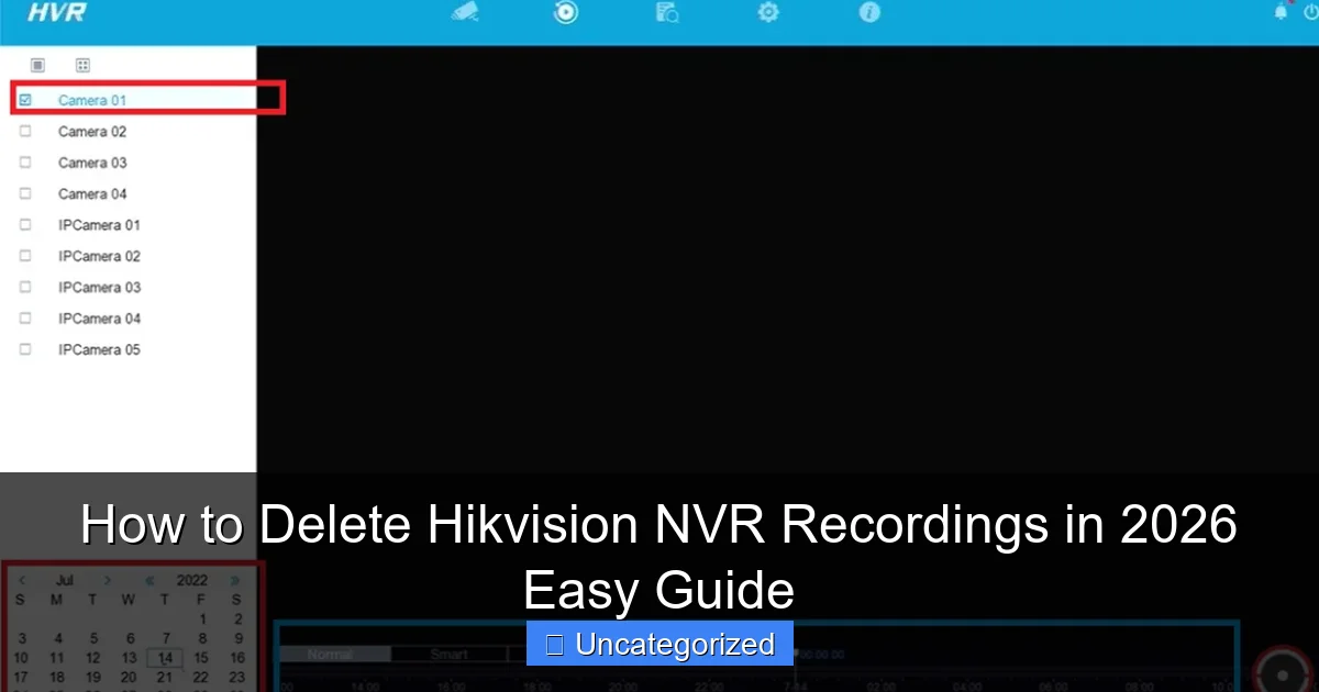 How to Delete Hikvision NVR Recordings in 2026 Easy Guide