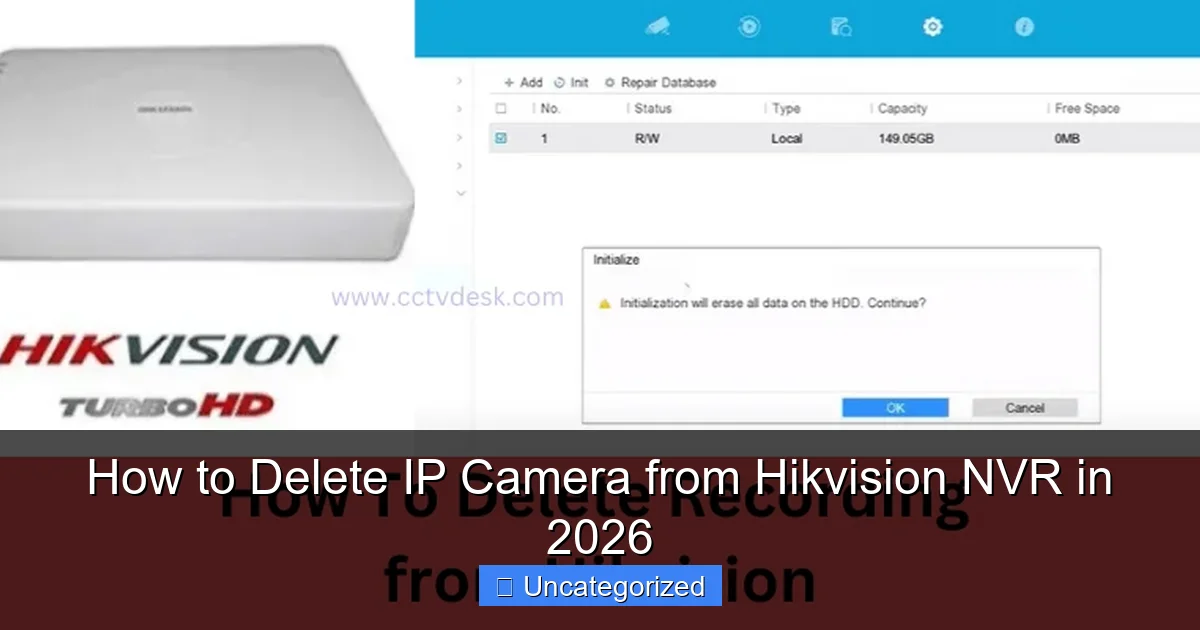 How to Delete IP Camera from Hikvision NVR in 2026