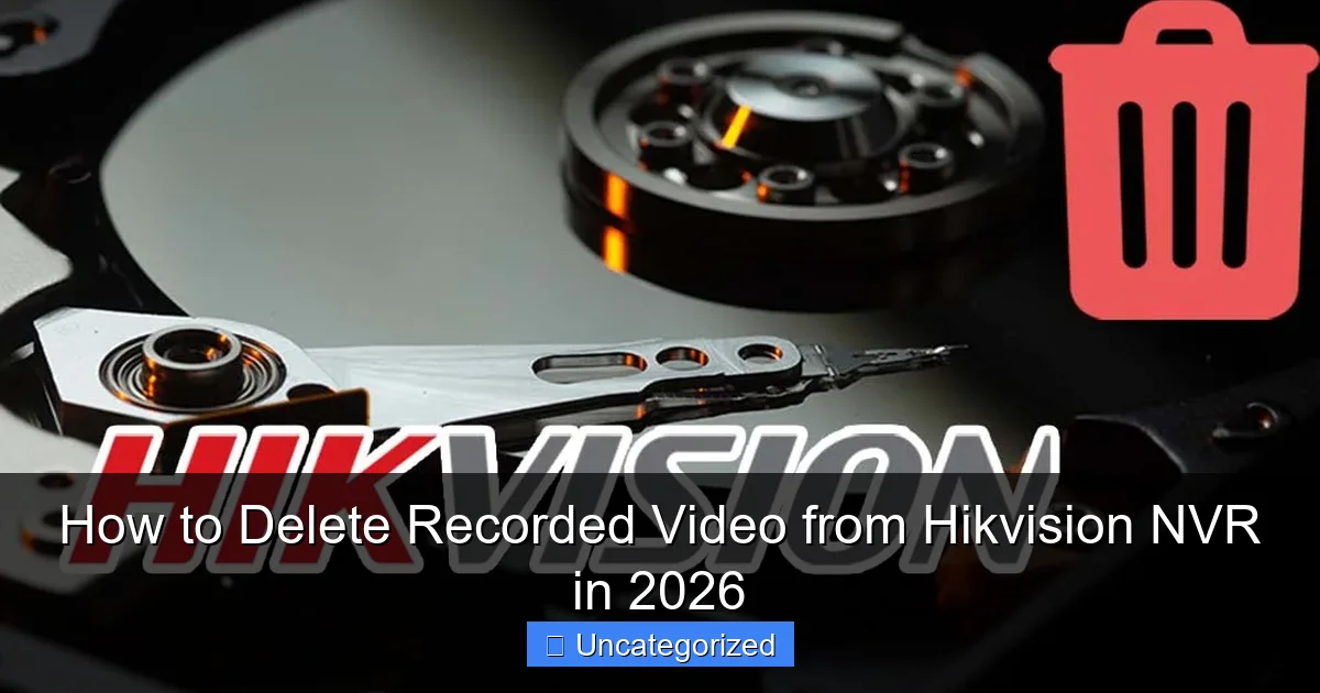 How to Delete Recorded Video from Hikvision NVR in 2026