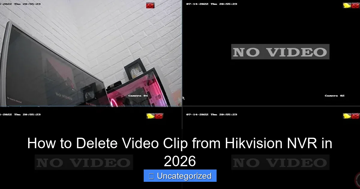 How to Delete Video Clip from Hikvision NVR in 2026