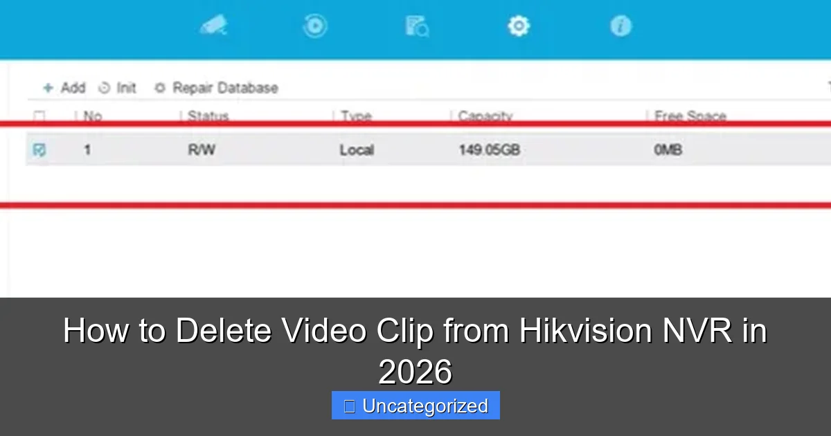 How to Delete Video Clip from Hikvision NVR in 2026