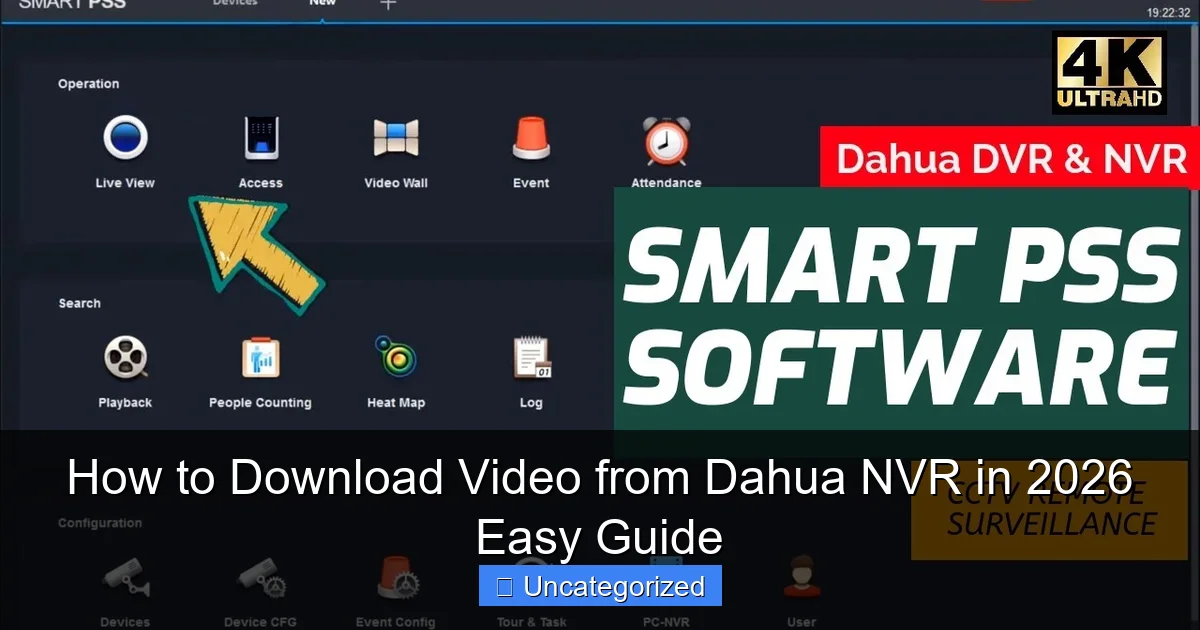 How to Download Video from Dahua NVR in 2026 Easy Guide