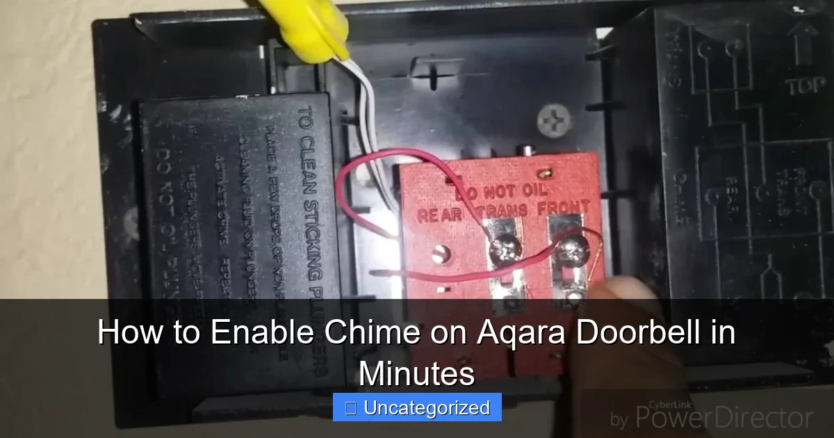 How to Enable Chime on Aqara Doorbell in Minutes