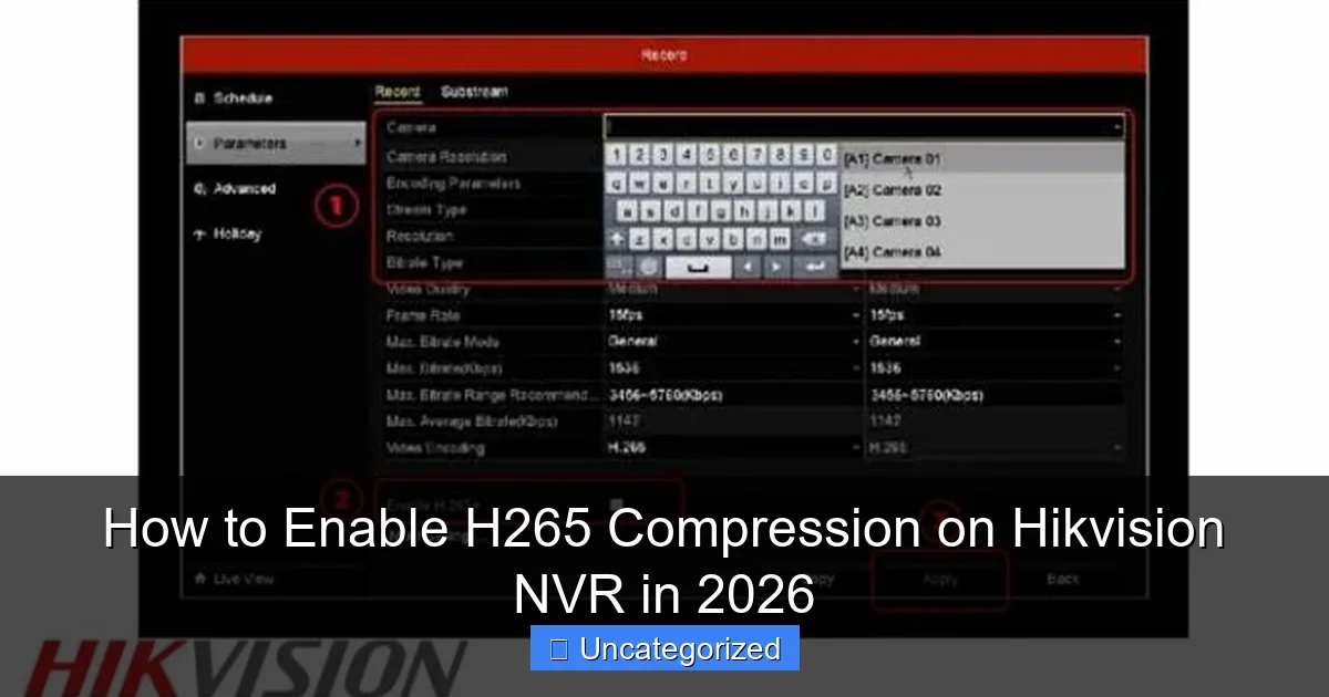 How to Enable H265 Compression on Hikvision NVR in 2026