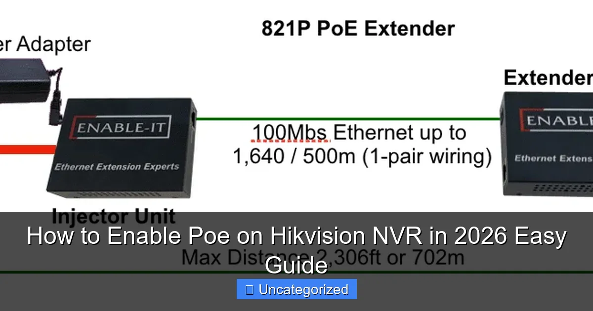 How to Enable Poe on Hikvision NVR in 2026 Easy Guide