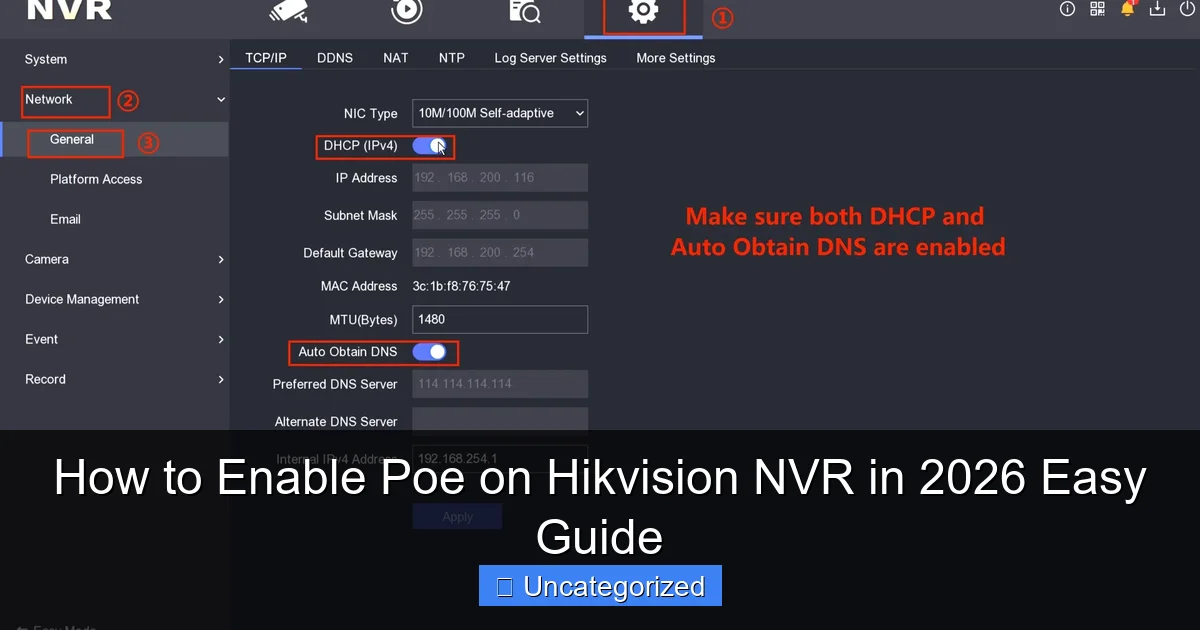How to Enable Poe on Hikvision NVR in 2026 Easy Guide